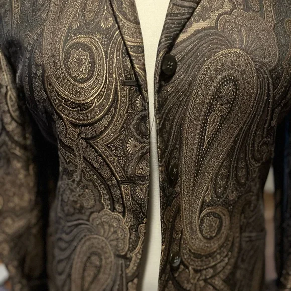 Paisley Brown Women's Jacket by Jones New York - Picture 2 of 7